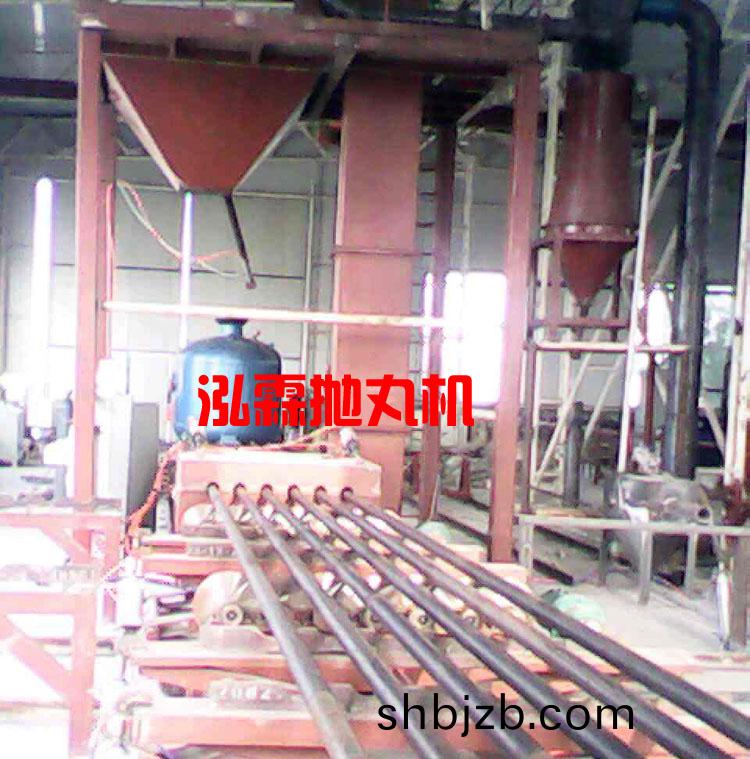 鋼(gang)筦內(nei)壁(bi)噴(pen)砂(sha)除鏽抛丸(wan)機設(she)備(bei)