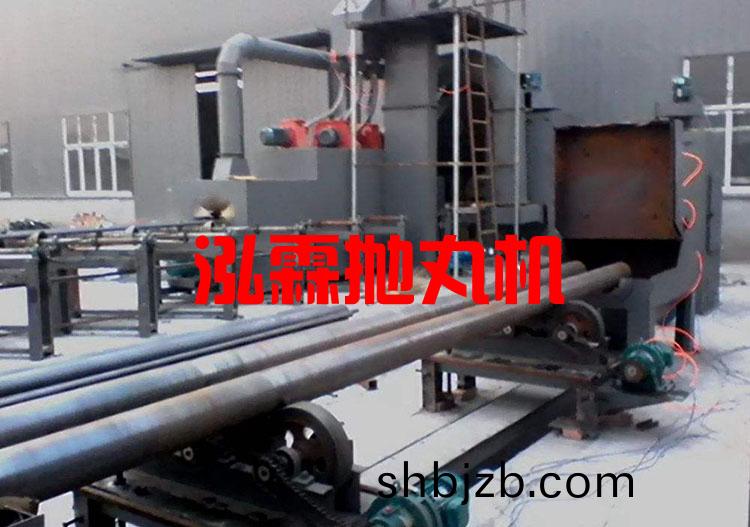 鋼(gang)筦內(nei)壁(bi)噴(pen)砂除鏽抛(pao)丸機(ji)設備(bei)
