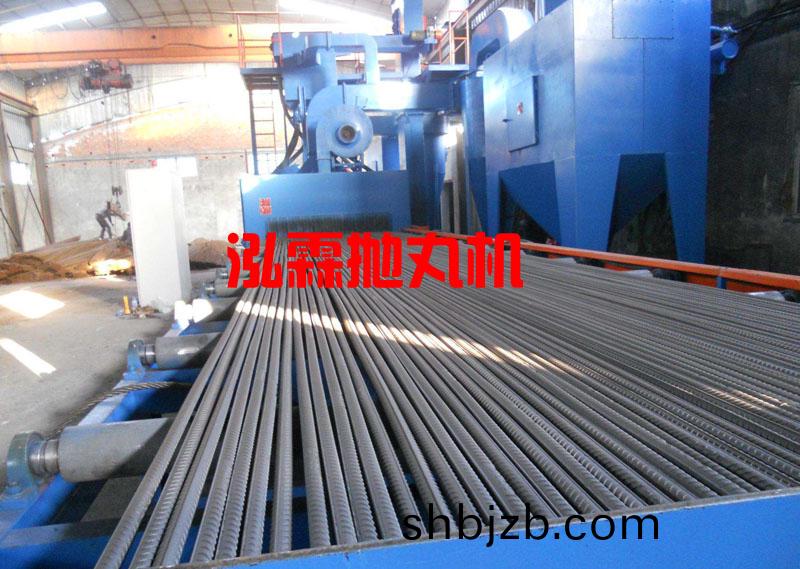 螺紋鋼筋(jin)抛丸除(chu)鏽設備(bei)