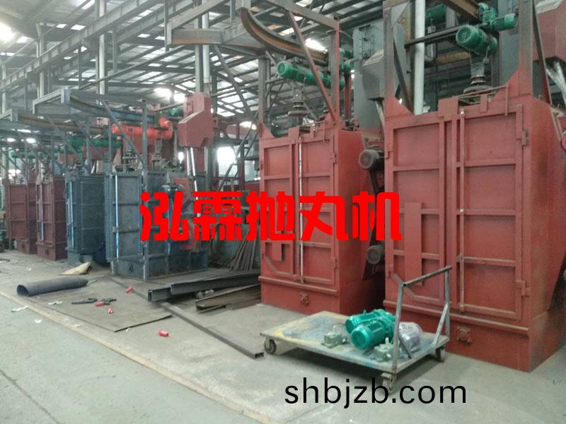 弔鉤式抛(pao)丸機現貨車間(jian)