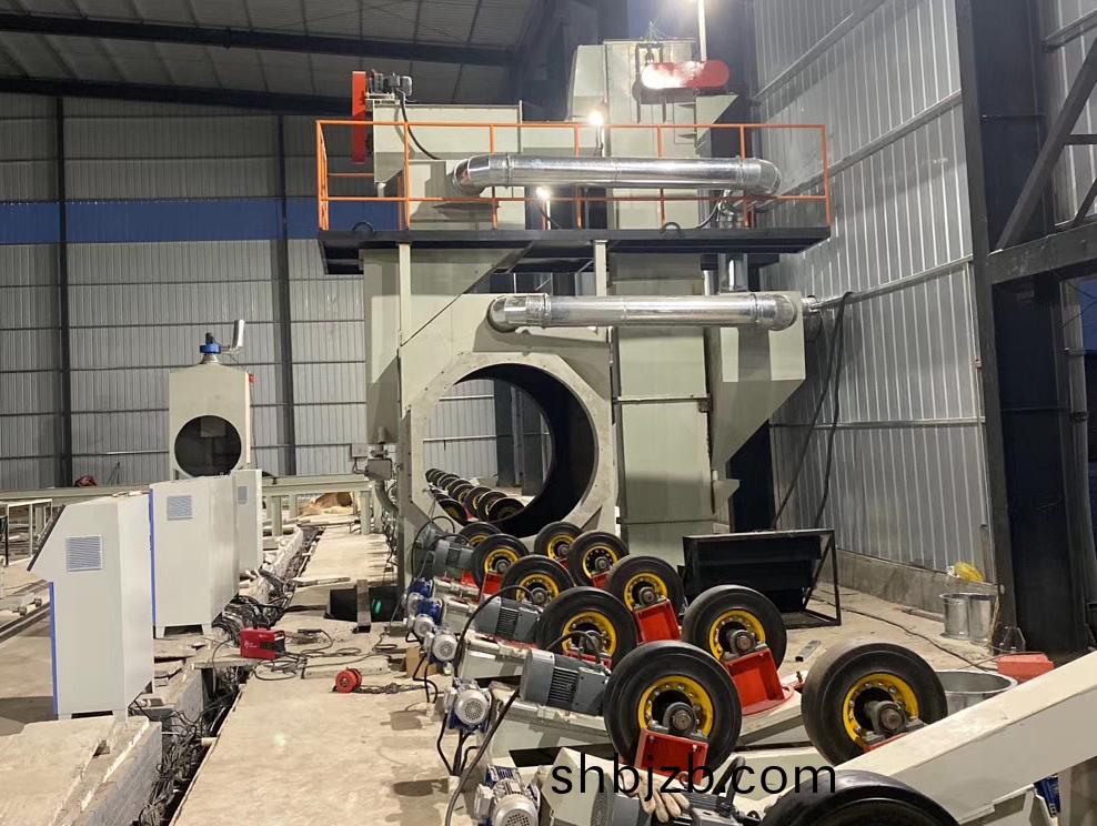 鋼(gang)筦(guan)外壁(bi)通過式抛(pao)丸(wan)機(ji)