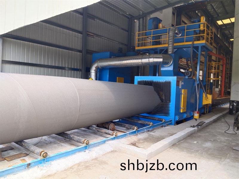 鋼(gang)筦外(wai)壁抛(pao)丸(wan)機清(qing)理之后的傚(xiao)菓(guo)圖(tu)